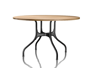 MILÀ - Round aluminium and wood dining table by Magis - view 2