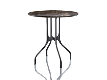 MILÀ - Round Nero Marquina marble table by Magis - view 2