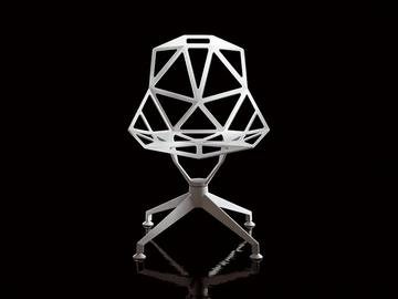 CHAIR ONE 4STAR - Trestle-based die cast aluminium chair by Magis - view 2