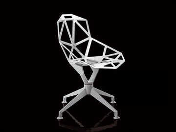 CHAIR ONE 4STAR - Trestle-based die cast aluminium chair by Magis - view 3