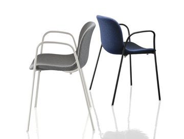 TROY - Upholstered chair with armrests by Magis - view 3