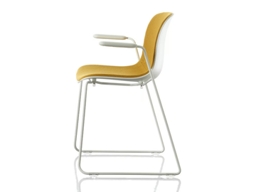TROY - Stackable sled base fabric chair by Magis - view 2