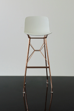 TROY - High polypropylene stool with back by Magis - view 3