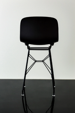 TROY - Low polypropylene stool with back by Magis - view 3