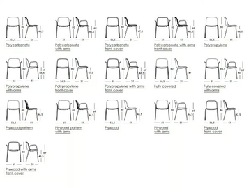 TROY - Stackable multi-layer wood chair by Magis - view 3
