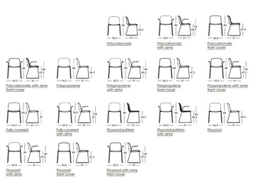 TROY - Stackable sled base polycarbonate chair by Magis - view 3