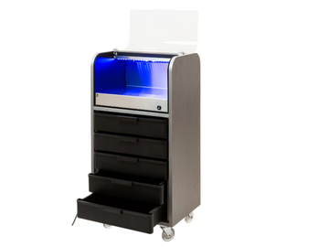 UVC-SCRIGNO BOX COMPOSITE - Hairdressing trolley with sanitising light by Maletti - view 3