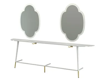 FIORE WALL 2P - Workstation for hairdresser by Maletti - view 2