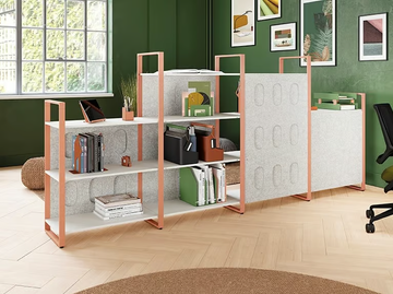 ARNAGE - Open freestanding double-sided steel bookcase by Manade - view 2