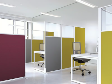 ISOLA - Freestanding mobile modular office screen by Manade - view 3