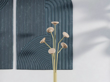 LOTUS - Steel and wood coat stand by Manade - view 2