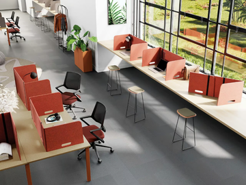 OASIS FOLD - Sound absorbing recycled PET desktop partition by Manade - view 2