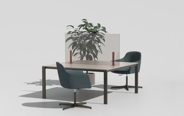 HINOKI - Polycarbonate desktop partition by Manerba - view 3