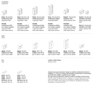 K-BOX - Office furniture in sweden oak and metal handles by Manerba - view 3