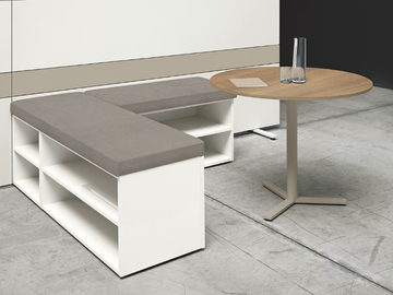 K-WORD - Modular wooden bench seating by Manerba - view 2
