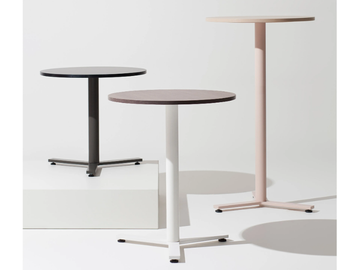 K-WORD - Round wooden high table by Manerba - view 2
