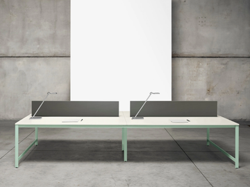 K-WORD - Rectangular office desk with overbridge by Manerba - view 3
