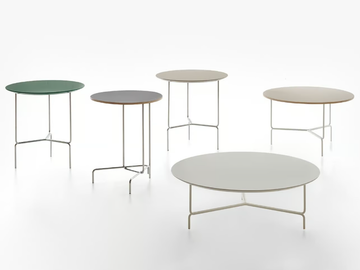 LITTA - Round high side table by Manerba - view 2