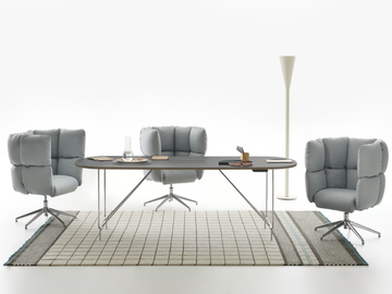 LITTA - Wooden office desk / meeting table by Manerba - view 2