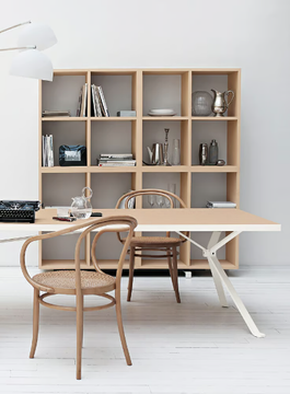 REVO - Open tall wooden office shelving by Manerba - view 3
