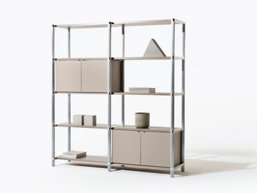 STEM - Metal and wood office shelving by Manerba - view 2