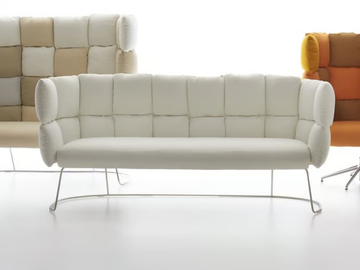UNDECIDED - 3 seater fabric sofa by Manerba - view 2