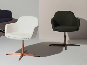VOGUE - Swivel height-adjustable office chair with armrests by Manerba - view 2