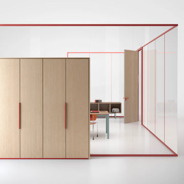 WALL SYSTEM - Glass office partition by Manerba - view 3