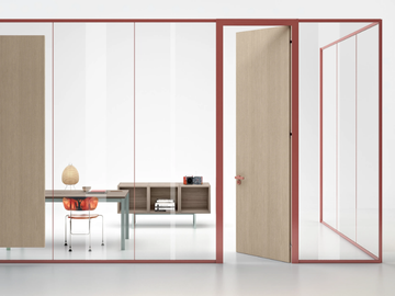 WALL SYSTEM - Glass office partition by Manerba - view 2