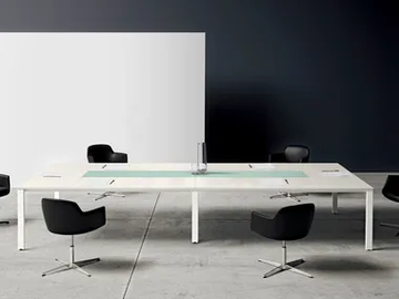 K-WORD - Rectangular wooden meeting table by Manerba - view 2