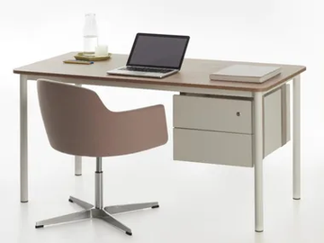 EASY - Rectangular wooden workstation desk with drawers by Manerba - view 2
