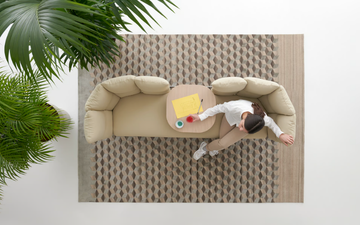 UNDECIDED - Sofa with integrated table by Manerba - view 3