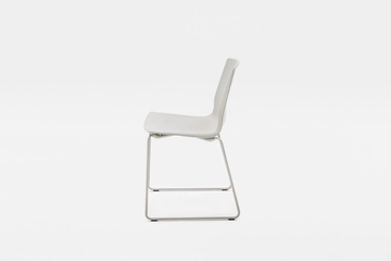 LOTO 100% RECYCLED - Stackable sled base polypropylene chair by Mara - view 3