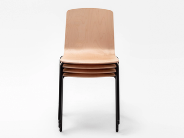 LOTO - Stackable beech training chair by Mara - view 2