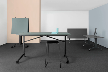 TIMMY LIBRO H1050 - Folding laminate high table with castors by Mara - view 3