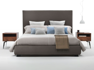 KAY - Fabric bed with high headboard by Marac - view 3
