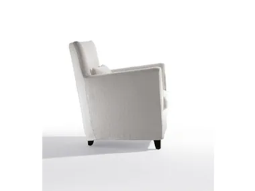 MORGANA - Fabric armchair with armrests by Marac - view 2