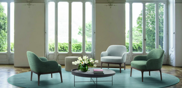 INGRID - Fabric easy chair with armrests by Marac - view 3