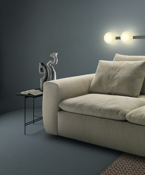 NEMO - 3 seater fabric sofa with removable cover by Marac - view 3