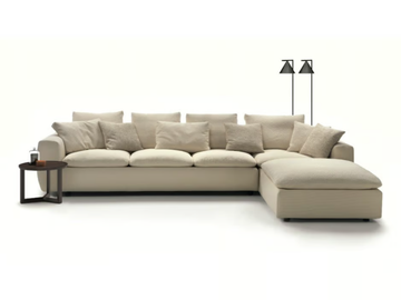 NEMO - Corner 5 seater fabric sofa with removable cover by Marac - view 2