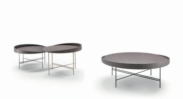 PLAZA - Round wood veneer coffee table by Marac - view 3