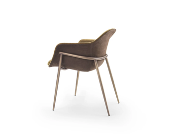 CHIA METAL - Fabric chair with armrests by Marelli - view 3