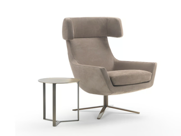 JOY WINGBACK - Armchair with headrest with 4-spoke base by Marelli - view 3