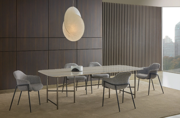 KYOTO - Rectangular marble dining table by Marelli - view 3