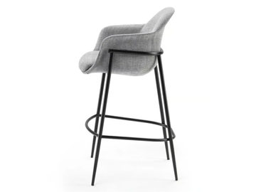 CHIA - Upholstered stool with back by Marelli - view 3