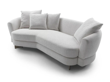 JEFF - 3 seater corner fabric sofa by Marelli - view 2