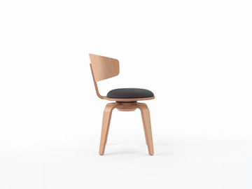 PIVOT - Swivel wooden chair by Marelli - view 3