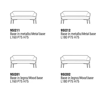 SIGN - 3 seater sofa by Marelli - view 3