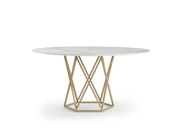 TATLIN - Round marble dining table by Marelli - view 3