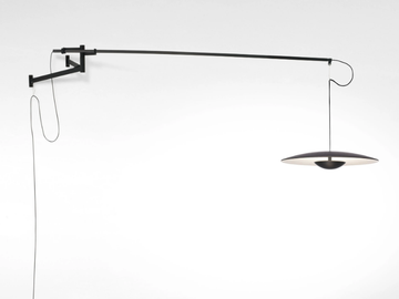 GINGER A XL 42 - LED adjustable carbon fibre wall lamp by Marset - view 2